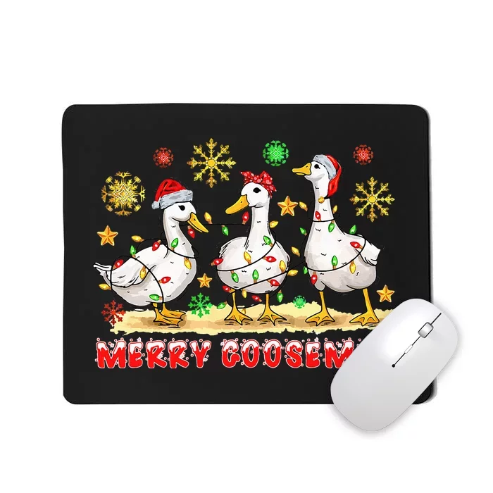 Merry Goosemas Funny Christmas Duck Silly Goose Memes Mousepad