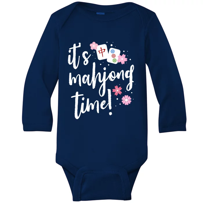 Mahjong Gift For Her Mahjong Player Gift Baby Long Sleeve Bodysuit