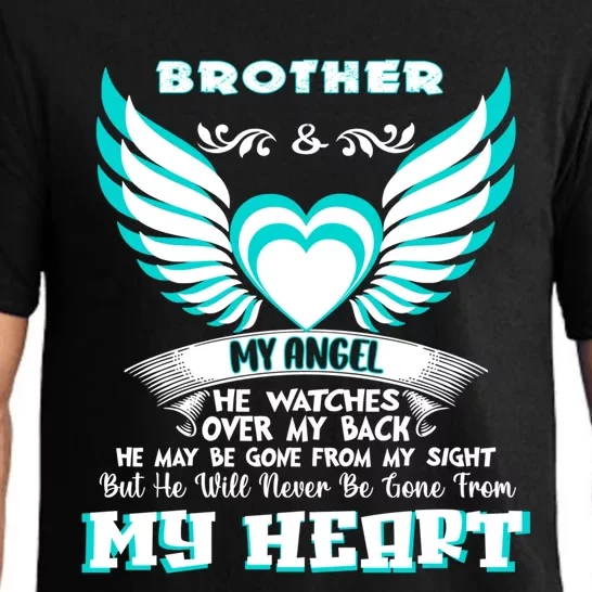 Memorial Gift For Gift Loss Of Brother Brother In Heaven Gift Pajama Set