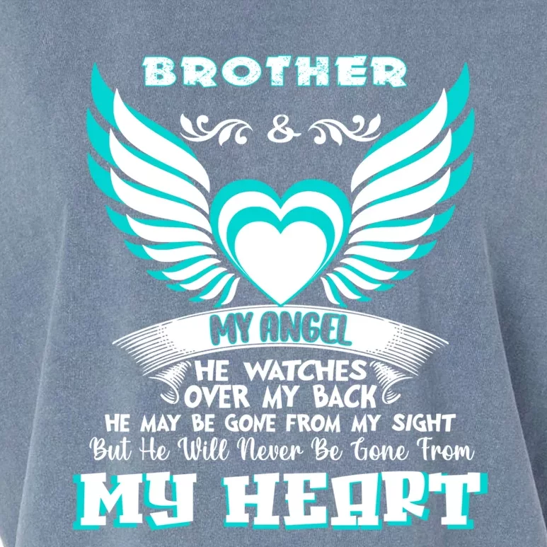 Memorial Gift For Gift Loss Of Brother Brother In Heaven Gift Garment-Dyed Women's Muscle Tee