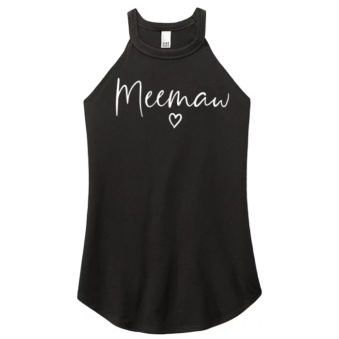 Meemaw Gifts For Women Grandma Heart MotherS Day Meemaw Women’s Perfect Tri Rocker Tank