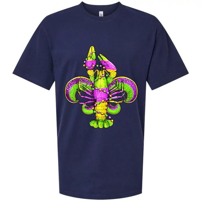 Mardi Gras Fleur De Lis Crawfish Sueded Cloud Jersey T-Shirt