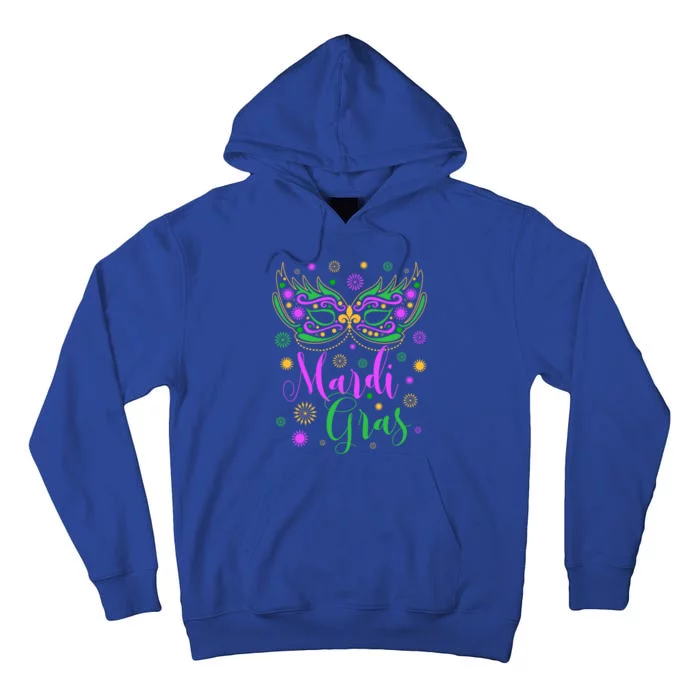 Mardi Gras Feathered Mask Gift Tall Hoodie