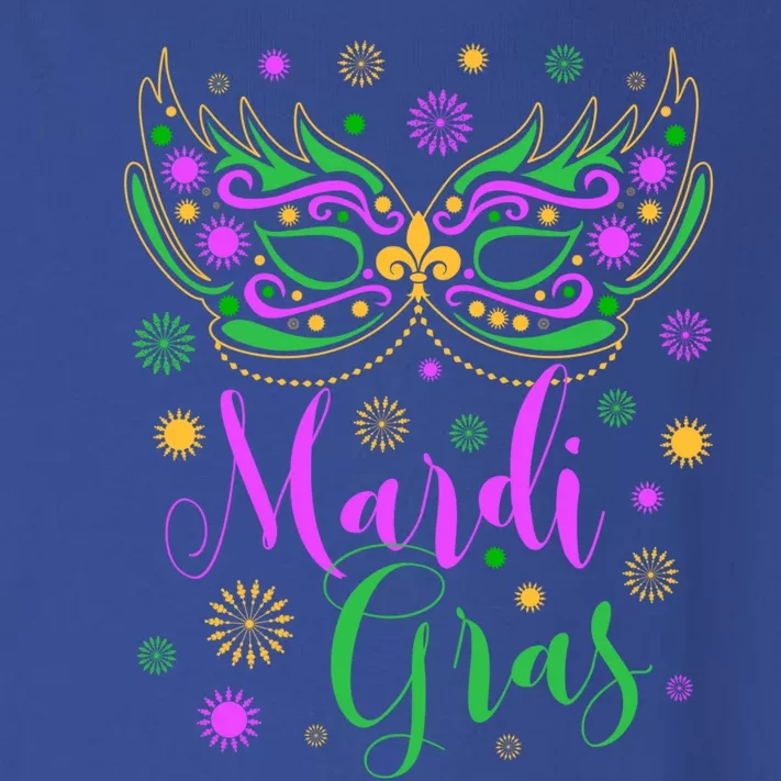 Mardi Gras Feathered Mask Gift Toddler Long Sleeve Shirt