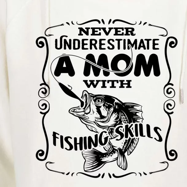 Mom Goes Fishing Fisher Fishing Skills Cool Gift Womens Funnel Neck Pullover Hood