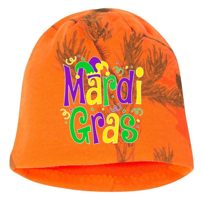 Mardi Gras Funny Mardi Gras Party Kati - Camo Knit Beanie