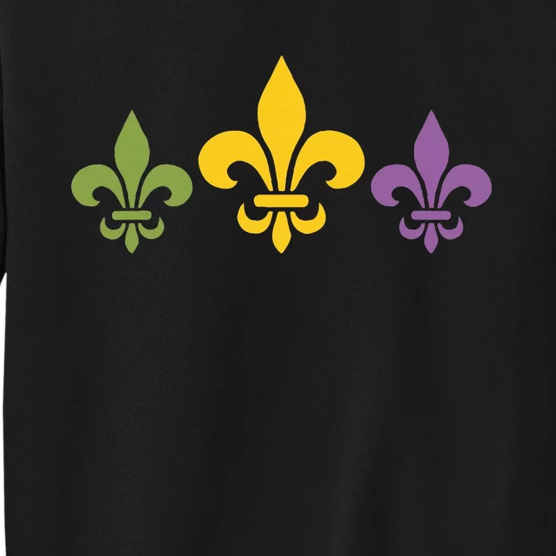 Mardi Gras Fleur Funny Cute Retro Mardi Gras Festival Fleur Sweatshirt