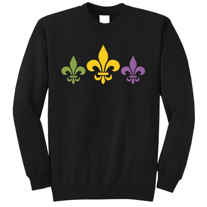 Mardi Gras Fleur Funny Cute Retro Mardi Gras Festival Fleur Sweatshirt