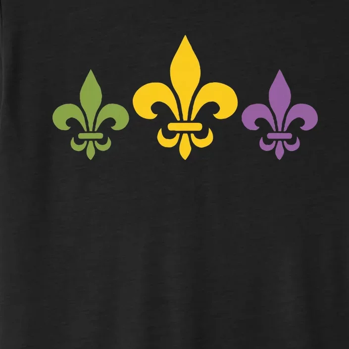 Mardi Gras Fleur Funny Cute Retro Mardi Gras Festival Fleur ChromaSoft Performance T-Shirt