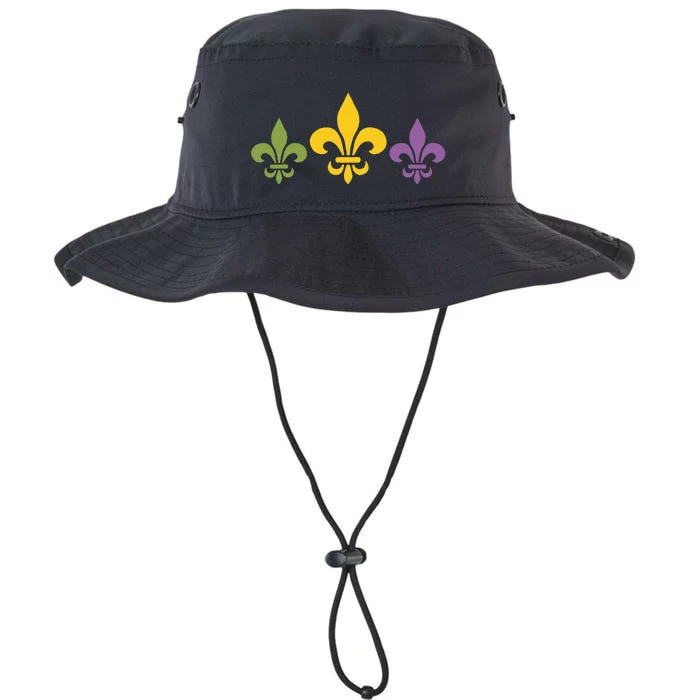 Mardi Gras Fleur Funny Cute Retro Mardi Gras Festival Fleur Legacy Cool Fit Booney Bucket Hat