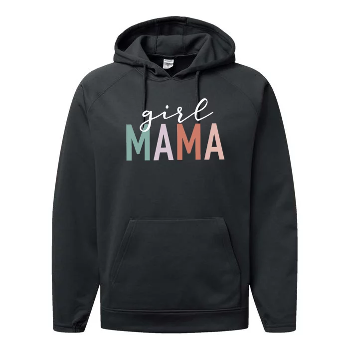 Mama Gifts For Mother Mom Of  Leopard Print Performance Fleece Hoodie