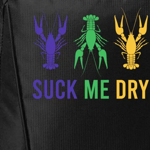 Mardi Gras Funny Suck Me Dry Crawfish Carnival Party City Backpack