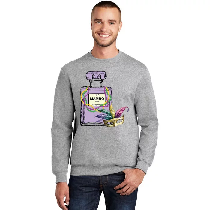 Mardi Gras Faux Tinsel Tall Sweatshirt