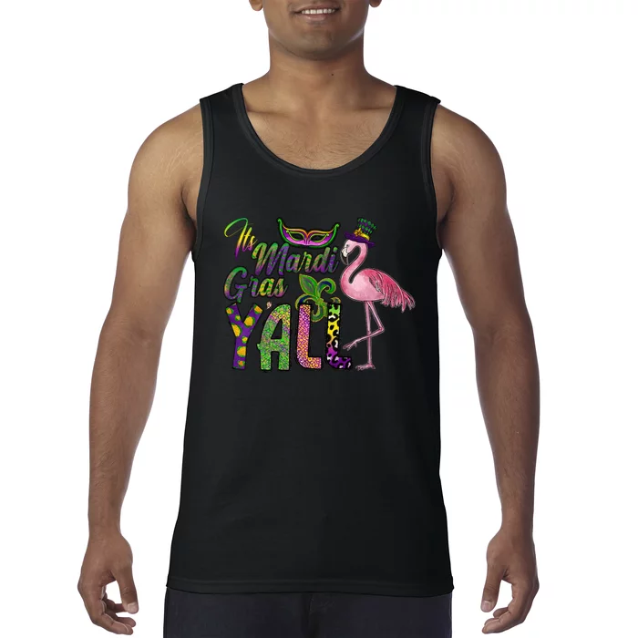 Mardi Gras Flamingo Carnival Costume Gift Tank Top