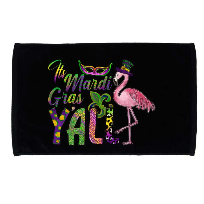 Mardi Gras Flamingo Carnival Costume Gift Microfiber Hand Towel