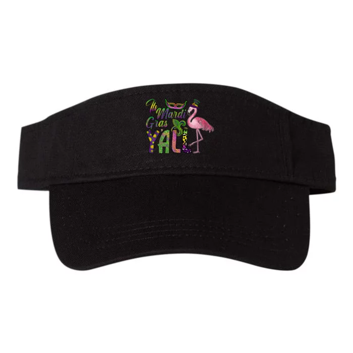 Mardi Gras Flamingo Carnival Costume Gift Valucap Bio-Washed Visor