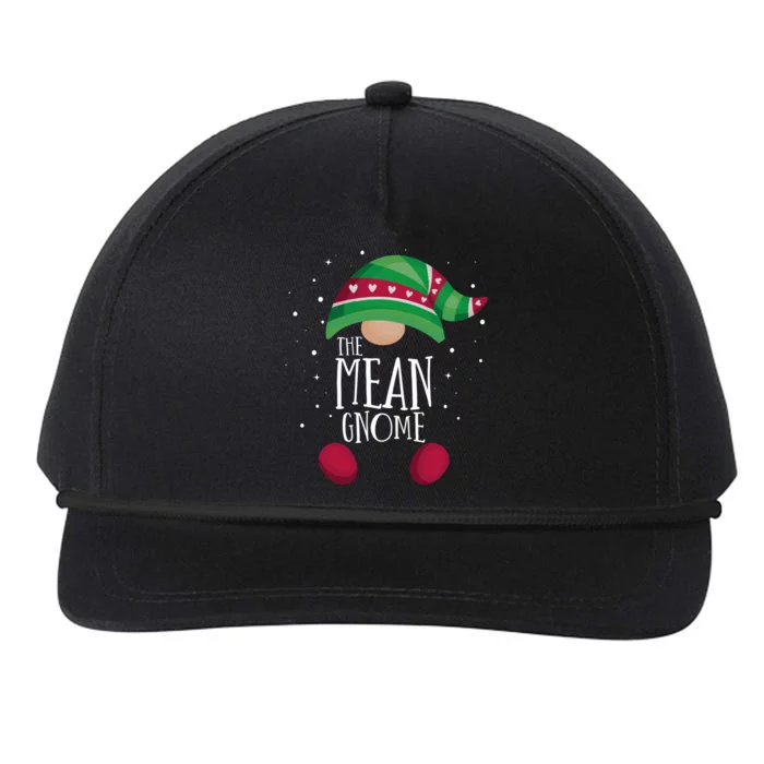 Mean Gnome Family Matching Christmas Pajamas Gift Snapback Five-Panel Rope Hat