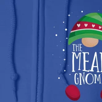 Mean Gnome Family Matching Christmas Pajamas Gift Full Zip Hoodie