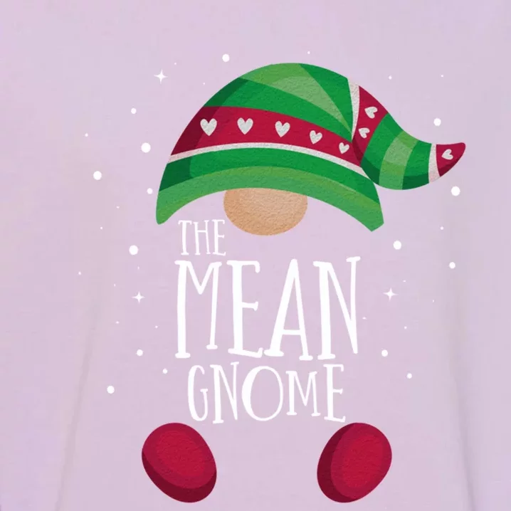 Mean Gnome Family Matching Christmas Pajamas Gift Garment-Dyed Sweatshirt