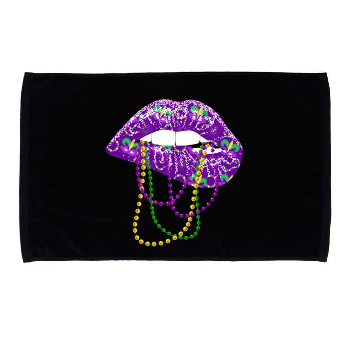 Mardi Gras Funny Gift Lips Queen Carnival Costume Gift Microfiber Hand Towel