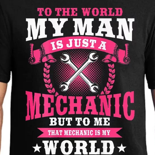 Mechanic Gifts Funny Car Repair Design On Back Pajama Set