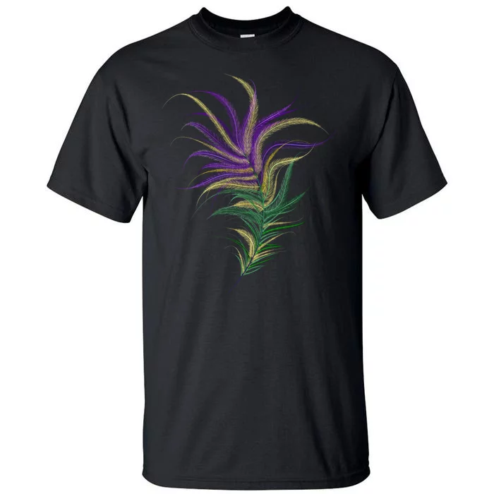 Mardi Gras Festive Feather Tall T-Shirt