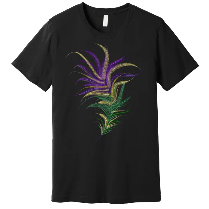 Mardi Gras Festive Feather Premium T-Shirt