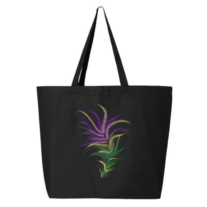 Mardi Gras Festive Feather 25L Jumbo Tote