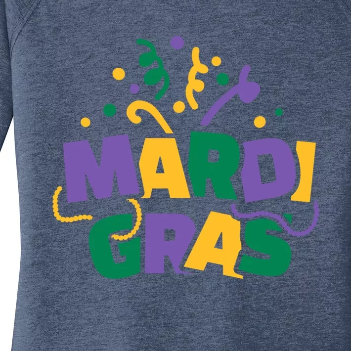 Mardi Gras Gift Women's Perfect Tri Tunic Long Sleeve Shirt