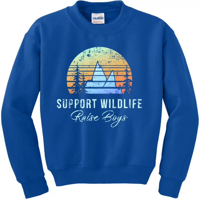 Mom Great Gift Support Wildlife Raise Mother Day Gift Funny Gift Kids Sweatshirt