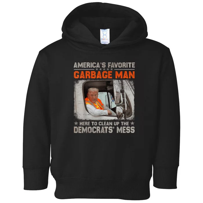 Make Garbage Great Again Garbage For Trump 2024 Toddler Hoodie