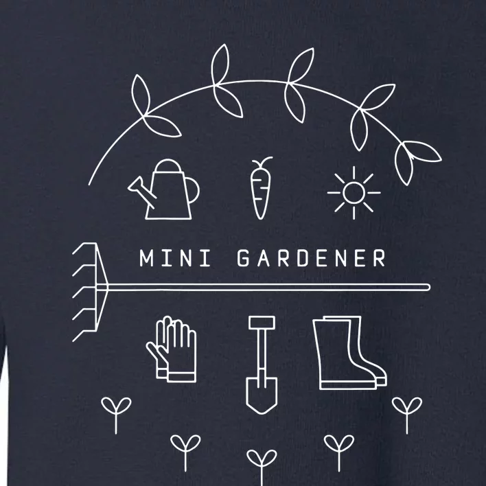 Mini Gardener Garden Gardening Flowers Plants Toddler Sweatshirt