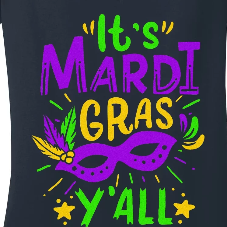 Mardi Gras Gift Women's V-Neck T-Shirt