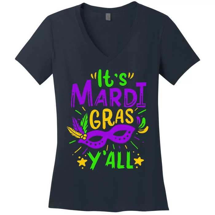 Mardi Gras Gift Women's V-Neck T-Shirt