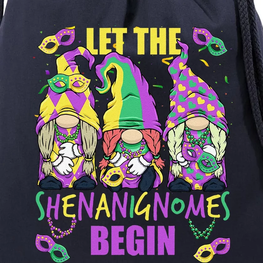 Mardi Gras Gnome 2024 Let The Shenanigans Begin For Drawstring Bag