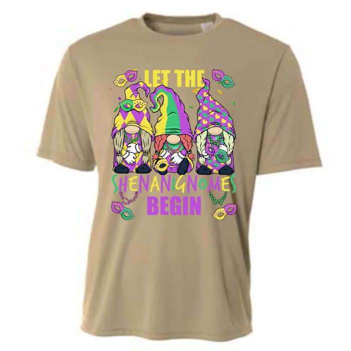 Mardi Gras Gnome 2024 Let The Shenanigans Begin For Cooling Performance Crew T-Shirt