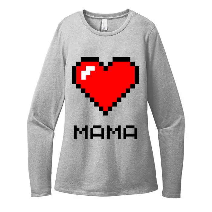 Mom Gaming Graphic Heart Mama MotherS Day For Gamers MomS Meaningful Gift Womens CVC Long Sleeve Shirt