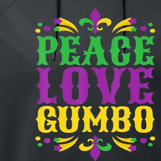 Mardi Gras Gumbo Funny festival Performance Fleece Hoodie