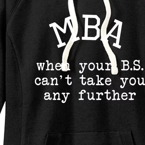 MBA Graduation Gift For Him Her Masters Degree Graduate Women's Fleece Hoodie