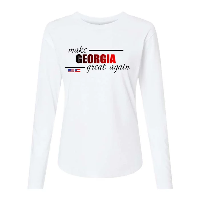 Make Georgia Great Again Womens Cotton Relaxed Long Sleeve T-Shirt