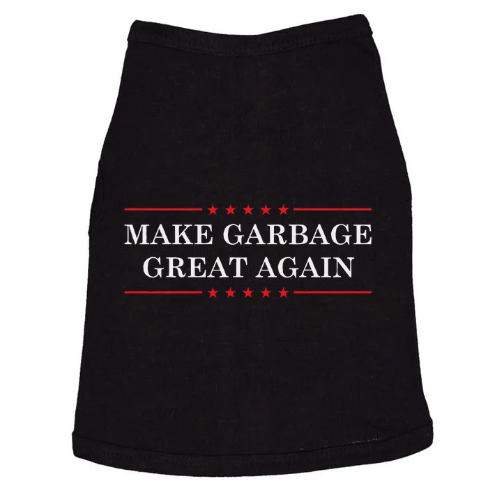 Make Garbage Great Again Funny Us Election Doggie Tank