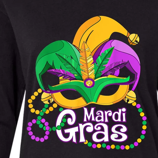 Mardi Gras Great Gift Flamingo Carnival Costume Gift Womens Cotton Relaxed Long Sleeve T-Shirt