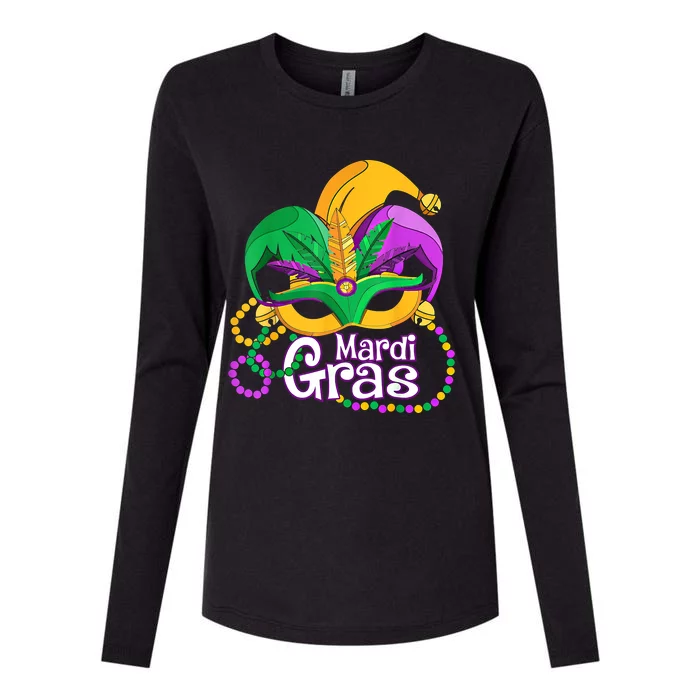 Mardi Gras Great Gift Flamingo Carnival Costume Gift Womens Cotton Relaxed Long Sleeve T-Shirt