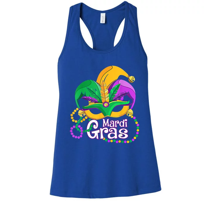 Mardi Gras Great Gift Flamingo Carnival Costume Gift Women's Racerback Tank