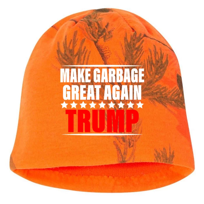 Make Garbage Great Again Garbage For Trump 2024 Kati - Camo Knit Beanie