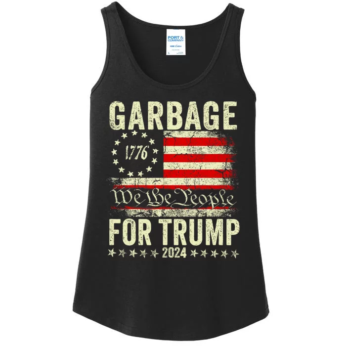 Make Garbage Great Again Garbage For Trump 2024 Ladies Essential Tank