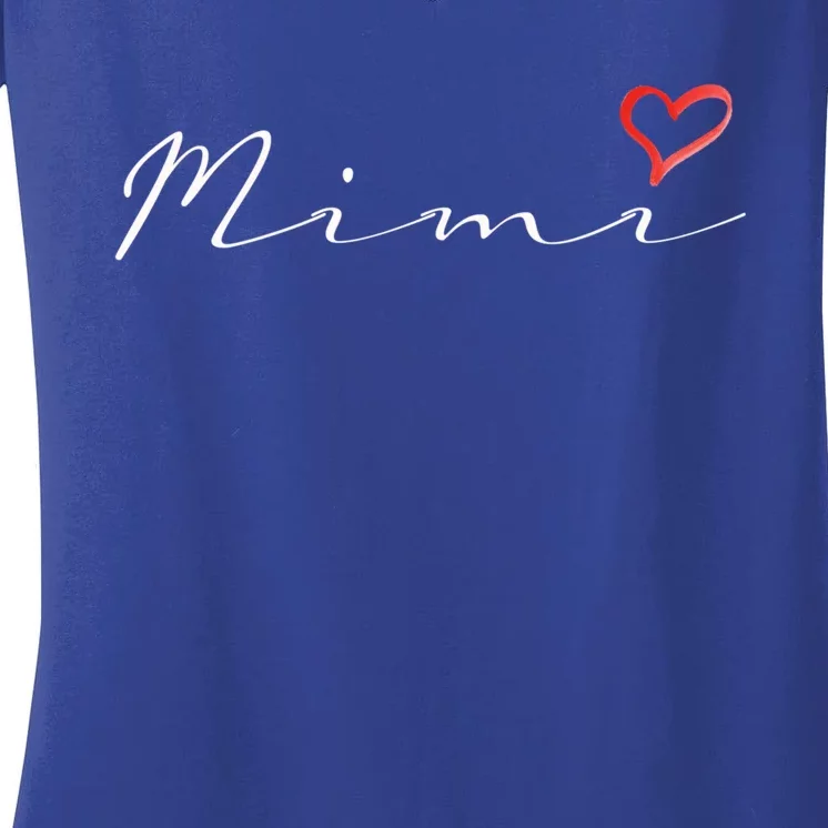 Mimi Grandma Grandmother Cute Mimi Gift Women's V-Neck T-Shirt