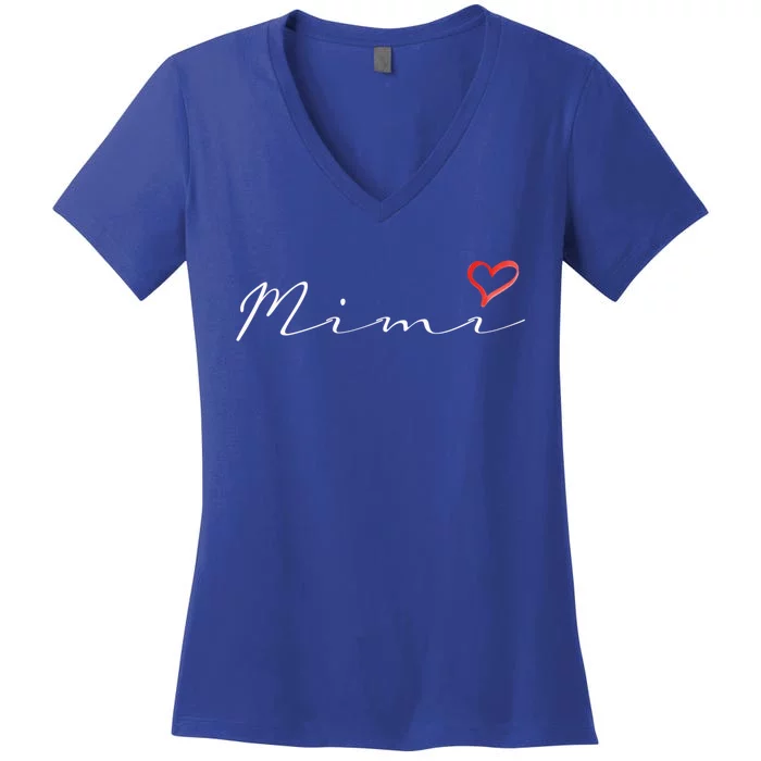 Mimi Grandma Grandmother Cute Mimi Gift Women's V-Neck T-Shirt