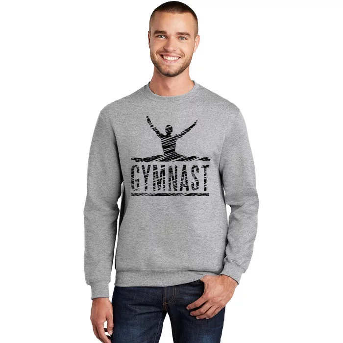 Motif Gymnastics Gymnast Gymnastics Fan Vintage Tall Sweatshirt