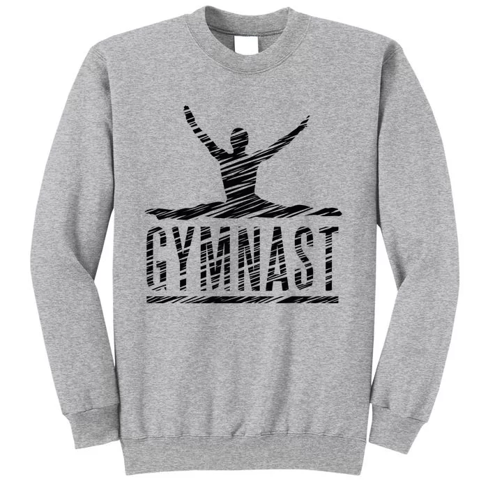 Motif Gymnastics Gymnast Gymnastics Fan Vintage Tall Sweatshirt